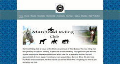 Desktop Screenshot of mhridingclub.co.uk